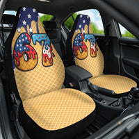 American Flag Ice Cream Drip Car Seat Cover 67 Meme Gen Alpha Slang Tee - Wonder Print Shop