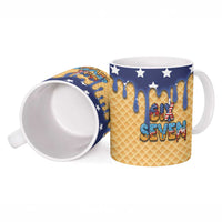 American Flag Ice Cream Drip Ceramic Mug 67 Meme Gen Alpha Slang Tee - Wonder Print Shop