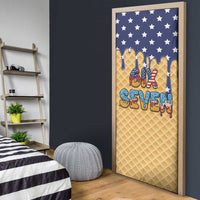 American Flag Ice Cream Drip Door Cover 67 Meme Gen Alpha Slang Tee - Wonder Print Shop