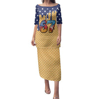 American Flag Ice Cream Drip Family Matching Puletasi and Hawaiian Shirt 67 Meme Gen Alpha Slang Tee - Wonder Print Shop