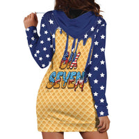 American Flag Ice Cream Drip Hoodie Dress 67 Meme Gen Alpha Slang Tee - Wonder Print Shop