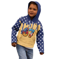American Flag Ice Cream Drip Kid Hoodie 67 Meme Gen Alpha Slang Tee - Wonder Print Shop
