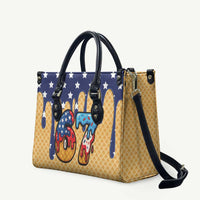 American Flag Ice Cream Drip Leather Bag 67 Meme Gen Alpha Slang Tee - Wonder Print Shop