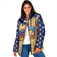 American Flag Ice Cream Drip Padded Jacket 67 Meme Gen Alpha Slang Tee - Wonder Print Shop