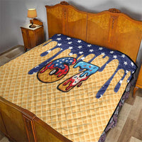 American Flag Ice Cream Drip Quilt 67 Meme Gen Alpha Slang Tee - Wonder Print Shop