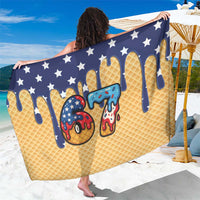 American Flag Ice Cream Drip Sarong 67 Meme Gen Alpha Slang Tee - Wonder Print Shop