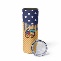 American Flag Ice Cream Drip Skinny Tumbler 67 Meme Gen Alpha Slang Tee - Wonder Print Shop