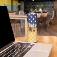 American Flag Ice Cream Drip Skinny Tumbler 67 Meme Gen Alpha Slang Tee - Wonder Print Shop