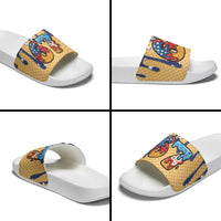 American Flag Ice Cream Drip Slide Sandals 67 Meme Gen Alpha Slang Tee - Wonder Print Shop