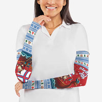 Faroe Islands Viking Santa Christmas Arm Sleeves Funny Reindeer Norse Xmas - Wonder Print Shop