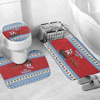 Faroe Islands Viking Santa Christmas Bathroom Set Funny Reindeer Norse Xmas - Wonder Print Shop