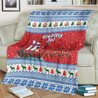 Faroe Islands Viking Santa Christmas Blanket Funny Reindeer Norse Xmas - Wonder Print Shop