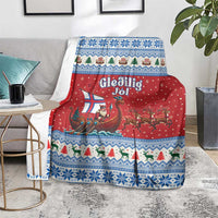 Faroe Islands Viking Santa Christmas Blanket Funny Reindeer Norse Xmas - Wonder Print Shop