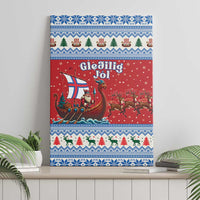 Faroe Islands Viking Santa Christmas Canvas Wall Art Funny Reindeer Norse Xmas - Wonder Print Shop