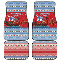 Faroe Islands Viking Santa Christmas Car Mats Funny Reindeer Norse Xmas - Wonder Print Shop