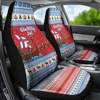 Faroe Islands Viking Santa Christmas Car Seat Cover Funny Reindeer Norse Xmas - Wonder Print Shop