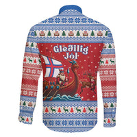 Faroe Islands Viking Santa Christmas Family Matching Long Sleeve Bodycon Dress and Hawaiian Shirt Funny Reindeer Norse Xmas - Wonder Print Shop