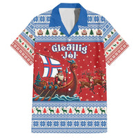 Faroe Islands Viking Santa Christmas Family Matching Puletasi and Hawaiian Shirt Funny Reindeer Norse Xmas - Wonder Print Shop