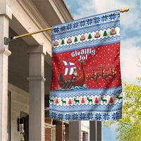 Faroe Islands Viking Santa Christmas Garden Flag Funny Reindeer Norse Xmas - Wonder Print Shop