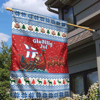 Faroe Islands Viking Santa Christmas Garden Flag Funny Reindeer Norse Xmas - Wonder Print Shop