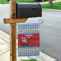 Faroe Islands Viking Santa Christmas Garden Flag Funny Reindeer Norse Xmas - Wonder Print Shop