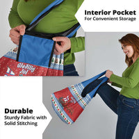 Faroe Islands Viking Santa Christmas Grocery Bag Funny Reindeer Norse Xmas - Wonder Print Shop