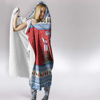 Faroe Islands Viking Santa Christmas Hooded Blanket Funny Reindeer Norse Xmas - Wonder Print Shop