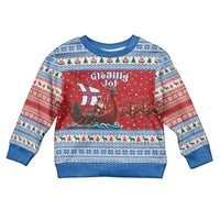 Faroe Islands Viking Santa Christmas Kid Ugly Christmas Sweater Funny Reindeer Norse Xmas - Wonder Print Shop