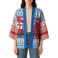 Faroe Islands Viking Santa Christmas Kimono Funny Reindeer Norse Xmas - Wonder Print Shop