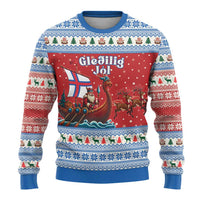 Faroe Islands Viking Santa Christmas Ugly Christmas Sweater Funny Reindeer Norse Xmas - Wonder Print Shop