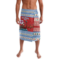 Faroe Islands Viking Santa Christmas Lavalava Funny Reindeer Norse Xmas - Wonder Print Shop