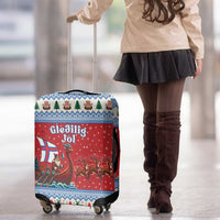 Faroe Islands Viking Santa Christmas Luggage Cover Funny Reindeer Norse Xmas - Wonder Print Shop