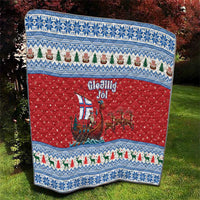 Faroe Islands Viking Santa Christmas Quilt Funny Reindeer Norse Xmas - Wonder Print Shop