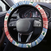 Faroe Islands Viking Santa Christmas Steering Wheel Cover Funny Reindeer Norse Xmas - Wonder Print Shop
