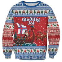 Faroe Islands Viking Santa Christmas Sweatshirt Funny Reindeer Norse Xmas - Wonder Print Shop