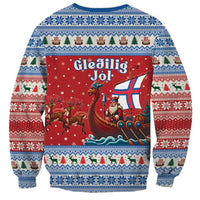 Faroe Islands Viking Santa Christmas Sweatshirt Funny Reindeer Norse Xmas - Wonder Print Shop