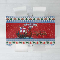 Faroe Islands Viking Santa Christmas Tablecloth Funny Reindeer Norse Xmas - Wonder Print Shop