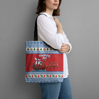 Faroe Islands Viking Santa Christmas Tote Bag Funny Reindeer Norse Xmas - Wonder Print Shop
