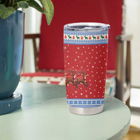 Faroe Islands Viking Santa Christmas Tumbler Cup Funny Reindeer Norse Xmas - Wonder Print Shop