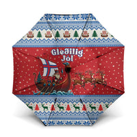 Faroe Islands Viking Santa Christmas Umbrella Funny Reindeer Norse Xmas - Wonder Print Shop