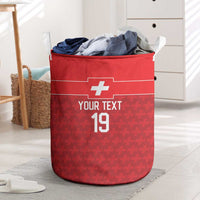 Custom World Football 2026 Switzerland Laundry Basket Schweiz Hopp Schwiiz - Wonder Print Shop