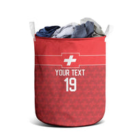 Custom World Football 2026 Switzerland Laundry Basket Schweiz Hopp Schwiiz - Wonder Print Shop