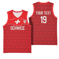 Custom World Football 2026 Switzerland Basketball Jersey Schweiz Hopp Schwiiz - Wonder Print Shop