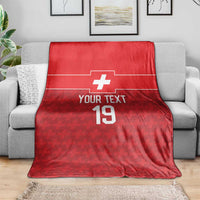 Custom World Football 2026 Switzerland Blanket Schweiz Hopp Schwiiz - Wonder Print Shop