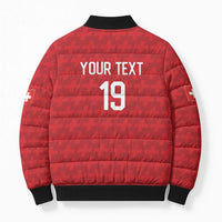 Custom World Football 2026 Switzerland Bomber Puffer Jacket Schweiz Hopp Schwiiz - Wonder Print Shop