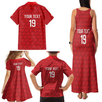 Custom World Football 2026 Switzerland Family Matching Tank Maxi Dress and Hawaiian Shirt Schweiz Hopp Schwiiz - Wonder Print Shop