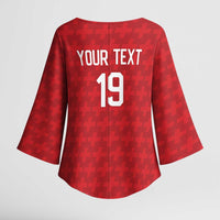 Custom World Football 2026 Switzerland Kimono Sleeve Blouse Schweiz Hopp Schwiiz - Wonder Print Shop