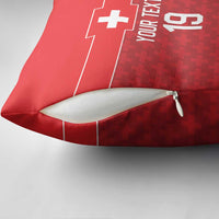 Custom World Football 2026 Switzerland Pillow Cover Schweiz Hopp Schwiiz - Wonder Print Shop