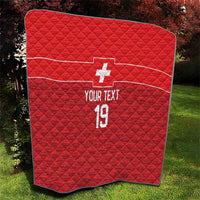 Custom World Football 2026 Switzerland Quilt Schweiz Hopp Schwiiz - Wonder Print Shop