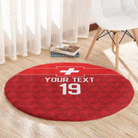 Custom World Football 2026 Switzerland Round Carpet Schweiz Hopp Schwiiz - Wonder Print Shop
